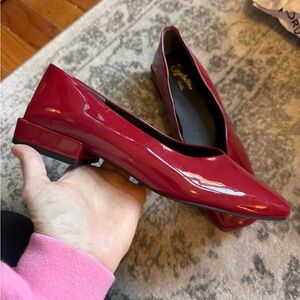 Seychelles Stylish Burgundy Patent Leather Women's Shoes sz 7.5